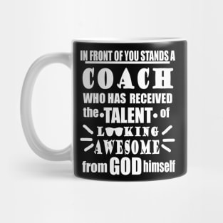 Coach Coach Coach Papa Sport Fun Joke Slogan Mug